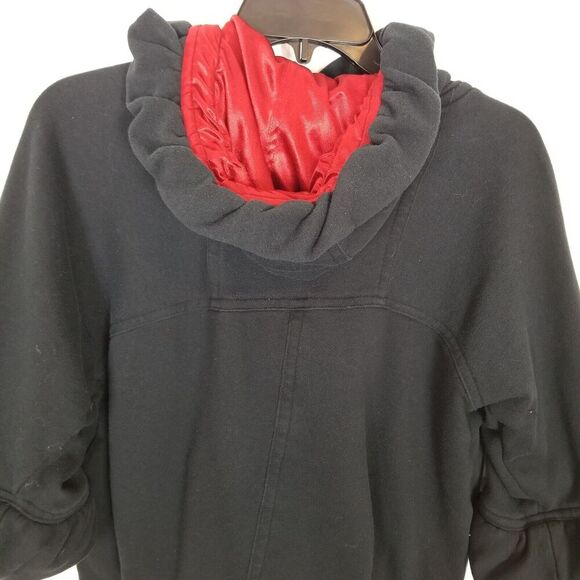 Anthropologie Knitted Dove Women Ruffle Jacket  Sz XS blue/black - Picture 5 of 10